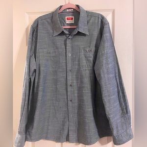 Wrangler vintage wash denim shirt size Large